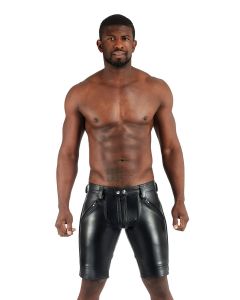 Mister B Leather FXXXer Shorts - Negro - buy online at www.misterb.com
