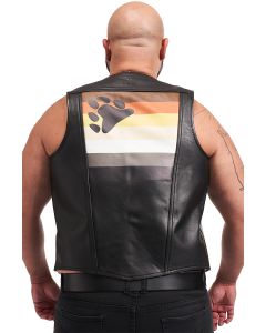 Mister B Leather Muscle Vest Bear Black