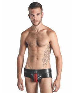 Mister B Leather Powerjock Red Striped - buy online at www.misterb.com