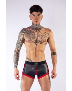 Mister B Neoprene Shorts 3 Way Full Zip Black Red - buy online at www.misterb.com