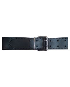 Mister B Leather Belt Stitched 5 cm - Black - buy online at www.misterb.com