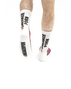 #Sneakerporn Socks White Red - buy online at www.misterb.com