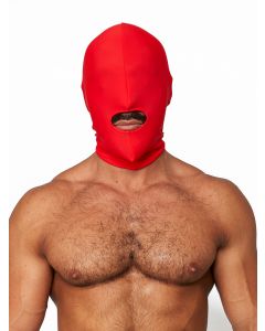 Mister B Lycra Hood Mouth Open Only Red - buy online at www.misterb.com