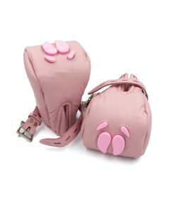 Mister B Leather Pig Paws Pink