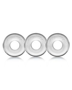 Oxballs Ringer Cockring - Clear 3 Pack