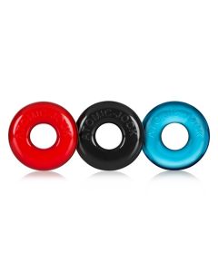 Oxballs Ringer Cockring - Multi Colour 3 pack