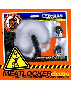 Oxballs MEATLOCKER ELECTRO Chastity - Clear Ice