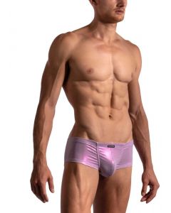 Manstore M2198 Low Rise Brief - White Pink