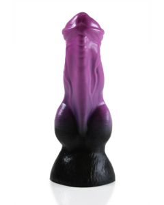 HellHound Cerberus Dildo - Black Purple