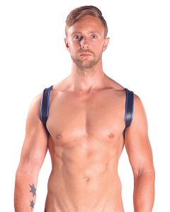 Mister B Leather Sling Harness Premium Blue - buy online at www.misterb.com