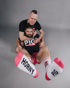 Sk8erboy HORNY PIG Chaussettes - Blanc