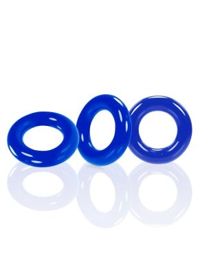 Oxballs WILLY RINGS 3-pack cockrings - Police Blue