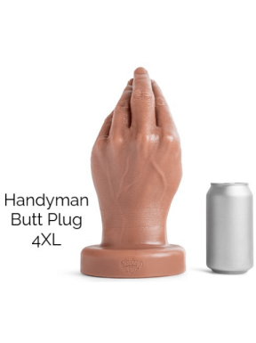 Mr. Hankey's Toys Handyman Butt Plug - Light Skin 4XL