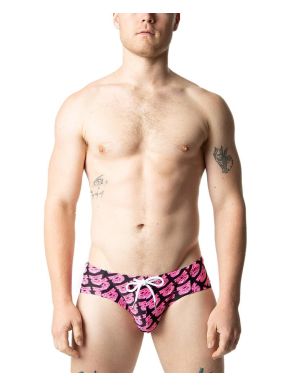 Nasty Pig Neon Brandmark Bikini - Rose