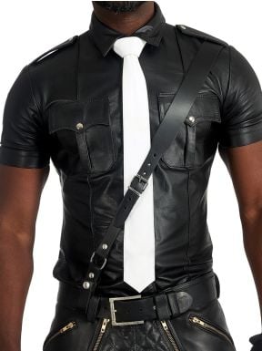 Mister-B-Leather-Tie-Stitched-White