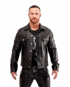 Mister B Leather Trucker Jacket - buy online at www.misterb.com