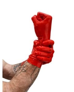Mister B Premium Rubber Short Gloves Red