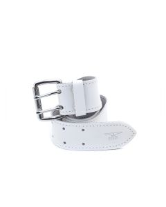 Mister B Leather Belt White 5 cm - buy online at www.misterb.com