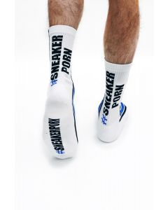 #Sneakerporn Socks White Blue - buy online at www.misterb.com