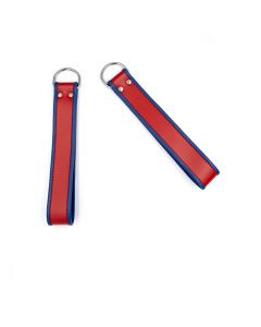 Mister B Ankle Sling Loops - Red With Blue Piping