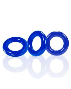 Oxballs WILLY RINGS 3-pack cockrings - Police Blue