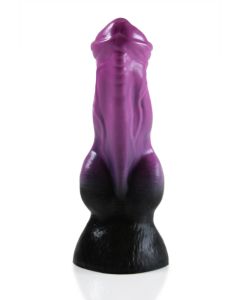 HellHound Cerberus Dildo - Black Purple