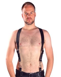 Mister B Leather Combi Harness Braces Basic - buy online at www.misterb.com