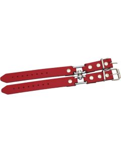 Mister-B-Leather-Hinged-Cuff-Wristband-Red