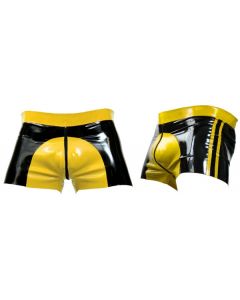 Mister B Rubber Shorts Yellow Saddle - buy online at www.misterb.com