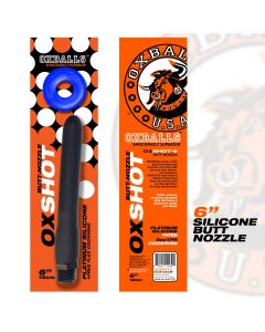 Oxballs OXSHOT shower hose 15 cm + flex cockring - Black