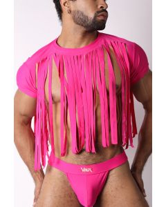 VAUX Playa Crop T-Shirt - Pink