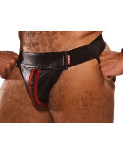 COLT Leather Jock Black-Red - buy online at www.misterb.com