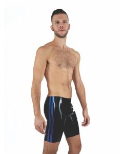 Mister B Rubber Fucker Shorts Black Blue - buy online at www.misterb.com