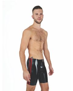 Mister B Rubber Fucker Shorts Black Red - buy online at www.misterb.com