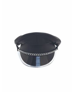 Mister B Military Cap Fishbone Silver - buy online at www.misterb.com
