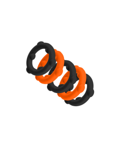 Oxballs GEARHEADS 5-pack spinner rings - Orange Black