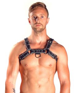 Mister B Leather Chest Harness Grey - buy online at www.misterb.com