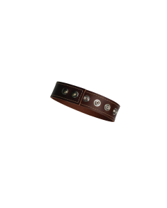 Mister B Leather Biceps Band Stitched - Dark Brown