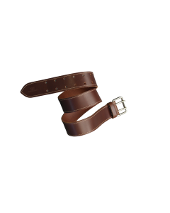 Mister B Leather Belt Stitched 5 cm - Dark Brown
