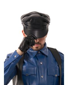 Mister B Leather Biker Cap