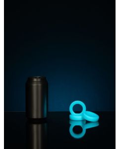 Stream's Toys Silicone Cockring M Blue Glow