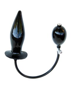 Gonflable Solide Butt Plug - Noir L