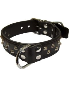 Mister-B-Leather-Slave-Collar-With-Cone-Studs