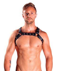 Mister B X-Back Harness Premium Leder schwarz