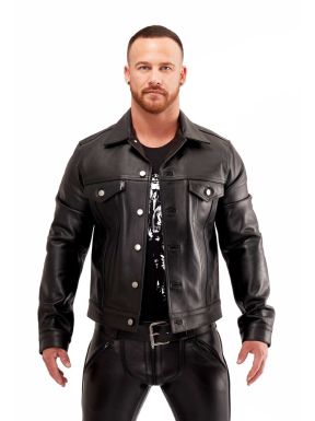 Mister B Leather Trucker Jacket - buy online at www.misterb.com