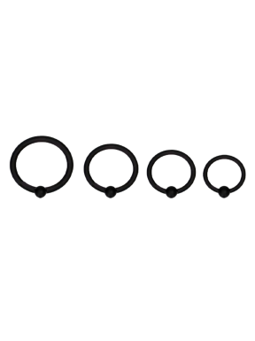Titus Silicone Series Head Glans Ring 4-pack