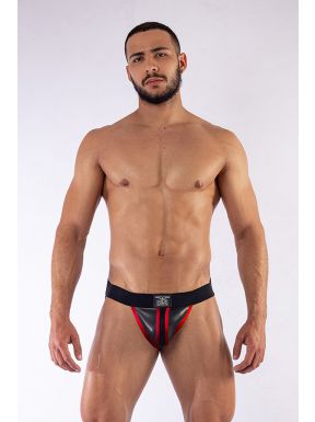 Mister B Neoprene Jockstrap Black Red - buy online at www.misterb.com