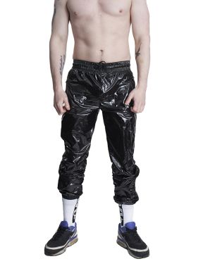 Mister B BEAT Nylon Track Suit Pants Black Black