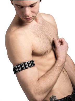 Mister B Leather Armband Linked - buy online at www.misterb.com