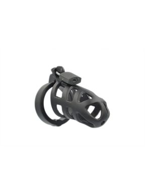 Steel Black Brutal Chastity Cage